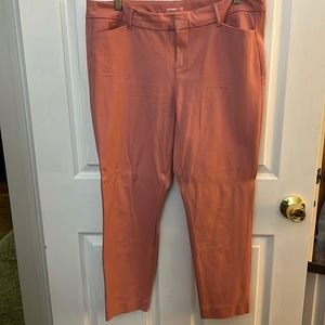 Old Navy Pink Pixie Ankle Dress Pants